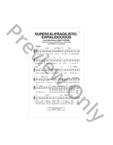Supercalifragilisticexpialidocious piano sheet music cover